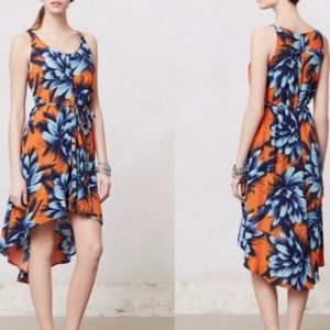 *Anthropologie Maeve Sunset Hibiscus Floral Dress
